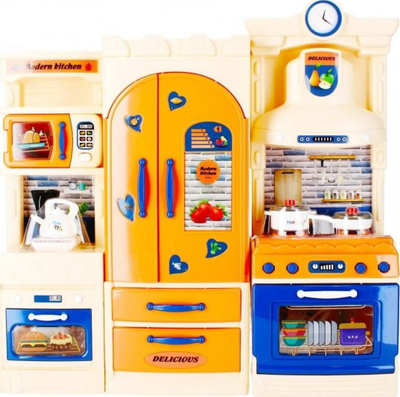 Kuzhinë lodër Mega Creative Furniture B/O Kitchen, me drita dhe tinguj, 38x38x9 cm, shumëngjyrëshe
