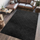 Tapet Heinner Home Dover, drejtkëndor 80 x 150 cm, model gjeometrik, i zi
