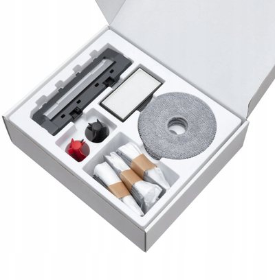 Set aksesorësh Roborock Saros 10R, 4 mopë rrotullues, 3 thasë pluhuri, gri