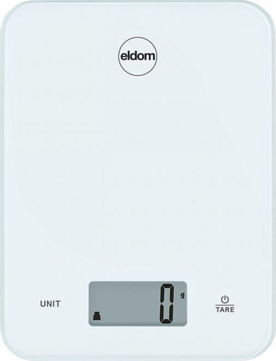 Peshore kuzhine elektronike Eldom WK350, deri 10 kg, ekran LCD, e bardhë