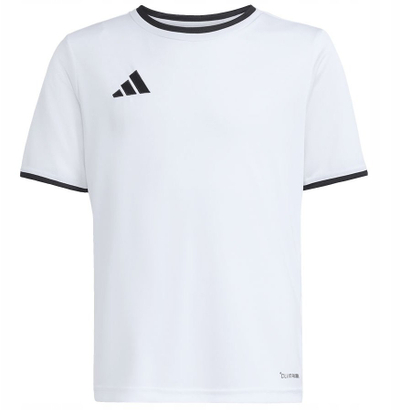 Fanellë futbolli për kalama Adidas Entrada 26, CLIMACOOL, e bardhë