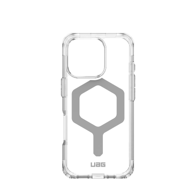 Mbështjellës telefoni UAG Plyo Series për iPhone 16 Pro, me MagSafe, transparent argjendtë