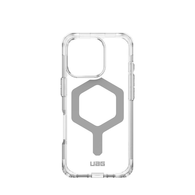 Mbështjellës telefoni UAG Plyo Series për iPhone 16 Pro, me MagSafe, transparent argjendtë