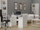 Tavolinë pune Delta Desk, 120 x 60 cm, 3 sirtarë, e bardhë