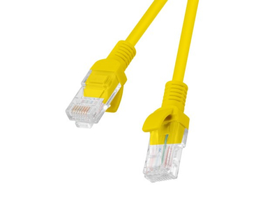Kabllo rrjeti Lanberg PCU5-10CC-0100-Y, Cat.5e, 1m, e verdhë