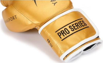 Doreza boksi YakimaSport TIGER GOLD V, 14 oz, lëkurë natyrale, ngjyrë ari