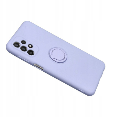 Kалeф за телефон Forcell за Samsung Galaxy S25 Ultra, силиконски, со држач-прстен, црн