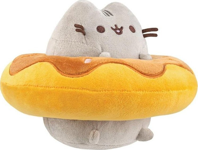 Figurinë Pusheen në donut me çokollatë, dekor, shumëngjyrësh
