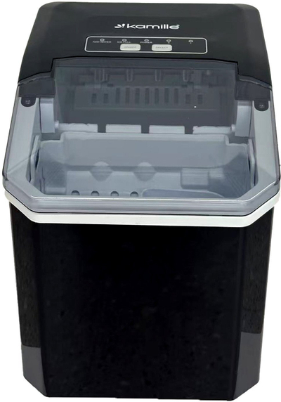 Makineri boje për kube akulli Kamille KM-6930, 110W, dy madhësi kubesh, e zezë
