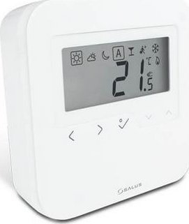 Termostat wireless Salus HTRS RF30 Kc171 Daily, programim ditor, i bardhë