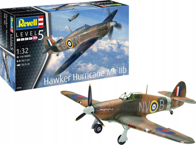 Model avioni Revell Hawker Hurricane Mk IIb, 1:32, set ndërtimi