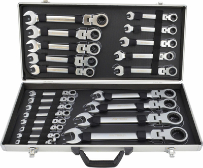 Set çelësash Awtools AW39938, 22 copë, 6-32 mm, në kuti alumini