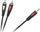 Kabllo audio 3.5mm Jack në 2 RCA, 1m, e zezë