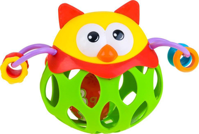 Lodër për foshnje Rattling Owl ZA1283, gomë, 18 x 12 x 7 cm, shumëngjyrëshe