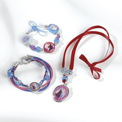 Set bizhuterish DIY Totum Disney Frozen II Sister Love Jewels, për kalamaj 4+, shumëngjyrësh