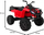 Motor elektrik katër rrotash Ramiz XL ATV, për fëmijë 3 10 vjeç, 12V, i kuq
