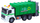 Lodër kamion plehrash Garbage Truck, shkallë 1:16, me drita dhe zëra, jeshile