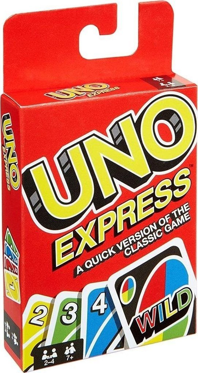 Loja me letra Mattel UNO Express, familjare, shumëngjyrëshe