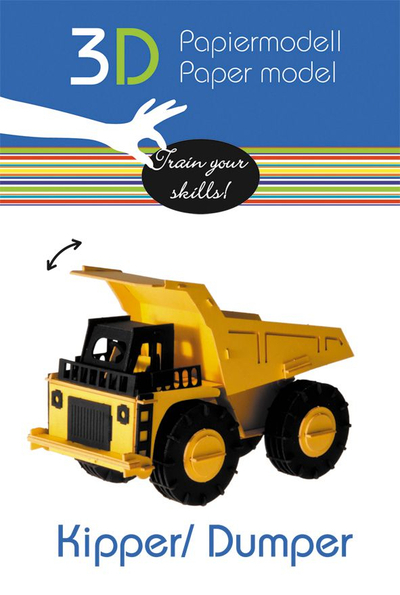 3d Paper Models Display Construction Vehicles - Fridolin