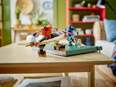 Lodër ndërtimi LEGO Ninjago Kai’s Elemental Fire Mech 71808, 322 pjesë, për fëmijë 7+