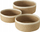Set shportash dekorative Boltze Cunas, 3 copë, prej jute, ngjyrë kafe