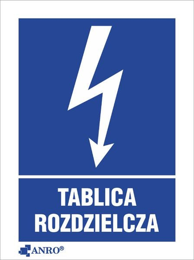 Etiketë për panelet e shpërndarjes ANRO 15EIA/Q1/F, 52 x 74mm, e bardhë