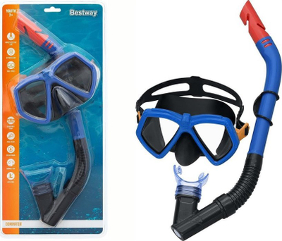 Set zhytjeje për kalamoj Diving Set Blue, maskë me snorkel, blu