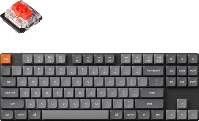 Механичка безжична тастатура Keychron K1 Max K1M H1, низок профил, LED, црна