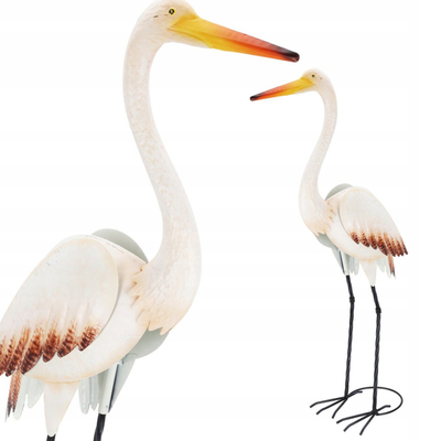 Figurë dekorative trumcë hekuri DECORATIVE CRANE, 91cm, shumëngjyrëshe