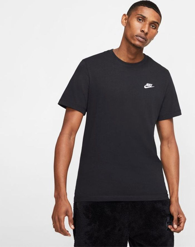 Bluzë Nike Sportswear Club për burra, pambuk, madhësia 2XL, e zezë