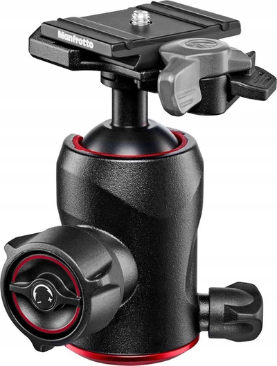 Kokë trefoti Manfrotto 496 Centre Ball Head MH496-BH, deri 12 kg, me pllakë 200PL-PRO, e zezë