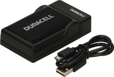 Karikues baterie për kamera Duracell DRC5907, USB, me kabllo, i zi