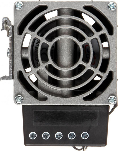 Ngrohës me ventilator Delta HVL-031, 100W, për shinë DIN TS-35, i zi