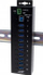 Hub USB Exsys EX-1510HMVS, 10 porta USB 3.2 Gen 1, montim në shinë DIN, i zi