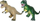 Lodra dinosaurus me tinguj, drita, me bateri, MIX