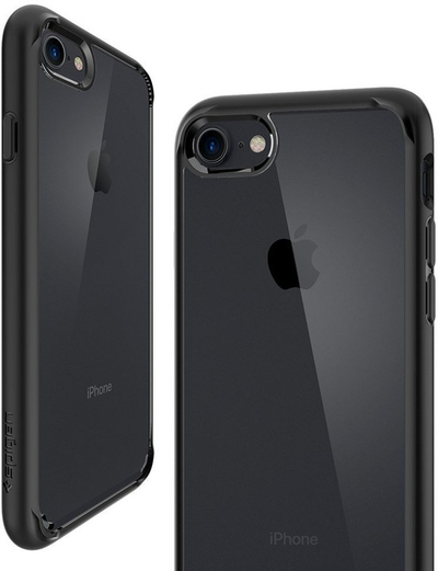 Mbështjellës Spigen Ultra Hybrid 2 për iPhone 7, i zi