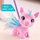 Lodër pelushi interaktive FurReal Flyalots Flitter My Alicorn, me zëra, 20 cm, rozë