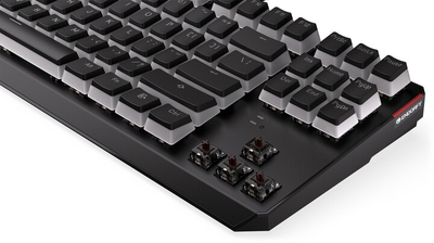Tastierë Endorfy Thock TKL Pudding Brown, Kailh Brown, US, e zezë