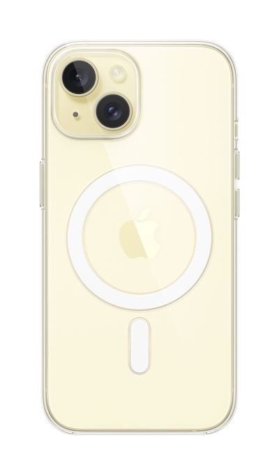Маска Apple за iPhone 15 Clear Case со MagSafe