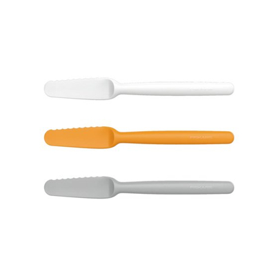 Set thika Fiskars, 3 copë, bardhë/hirtë/portokalli