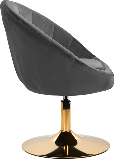 Karrige zyre Swivel Chair 4Rico Qs-Bl12G, me rrotulla, për trupin, gri