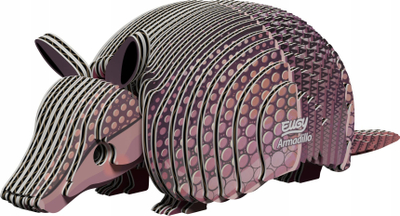 Puzzle 3D kartoni EUGY Armadillo, model për zbukurim, me ngjyra plot