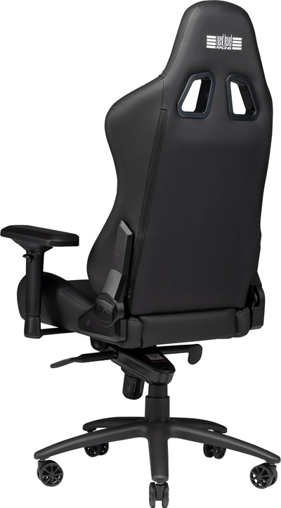Karrige gaming Next Level Racing NLR-G002 Pro, mbështetëse 4D, lëkurë PU, e zezë