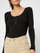 Bluzë PIECES PCKITTE Slim Fit, e zezë