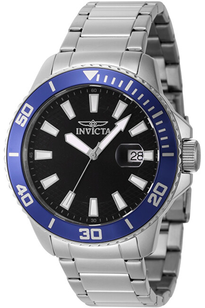 Orë për meshkuj Invicta Pro Diver Quartz 46064, e argjendtë