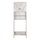 Mobilie për rrobalarëse Terry melamine 64×29×181 cm (HM9122.12), bardhë