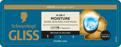 Maskë flokësh Gliss Aqua Revive, 4in1, 400 ml