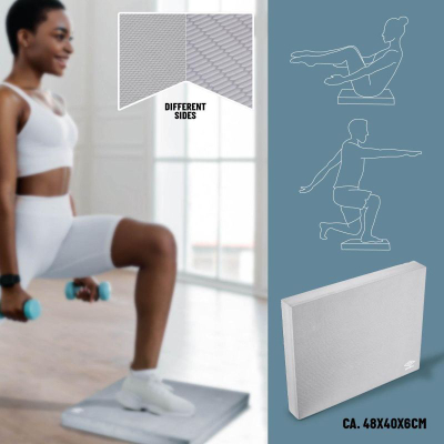 Jastëk balanci Umbro Balance Pad, 48x40cm, shkumë fitnesi, gri