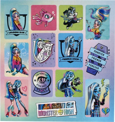 Квадратни стикери STARPAK Monster High, шарен сет за деца