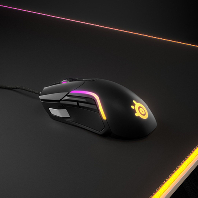 Maus gaming SteelSeries Rival 5, optik, me kabllo, RGB, i zi